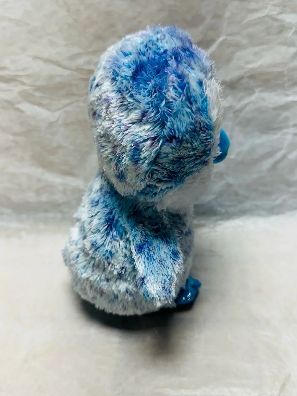 Ty Beanie Tony Blue White Speckled Plush Stuffed Animal
